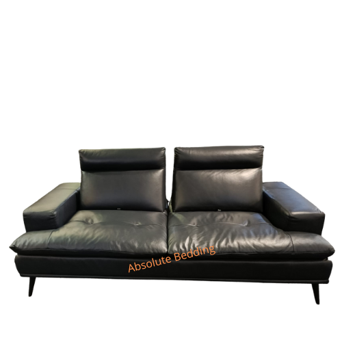 leather sofa bed with mattress