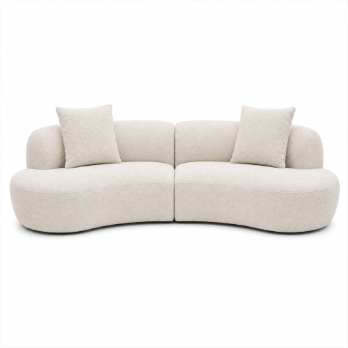 Alternative view of Elegance Curved Fabric Sofa